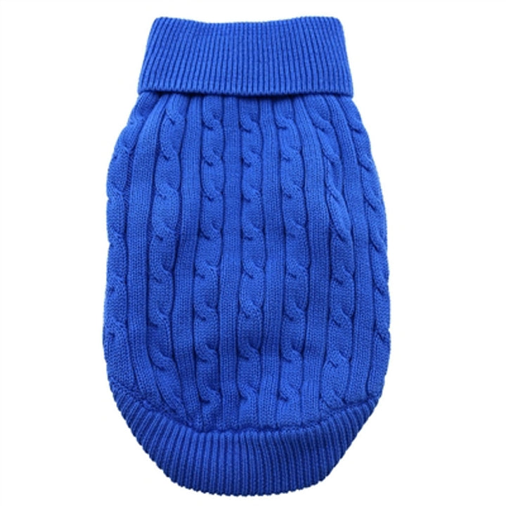 Get ready for the colder months with our classic Cable Knit Sweaters for dogs - perfect for fall and winter!