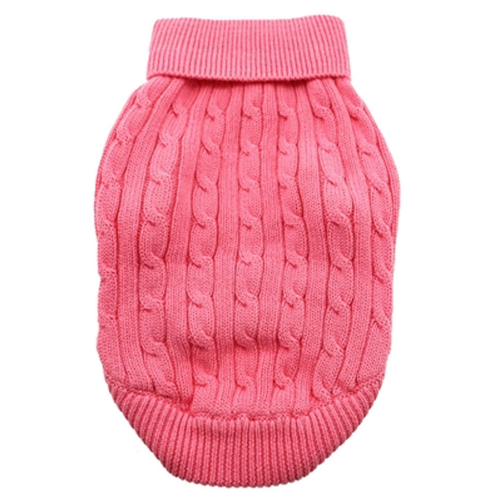 Get ready for the colder months with our classic Cable Knit Sweaters for dogs - perfect for fall and winter!