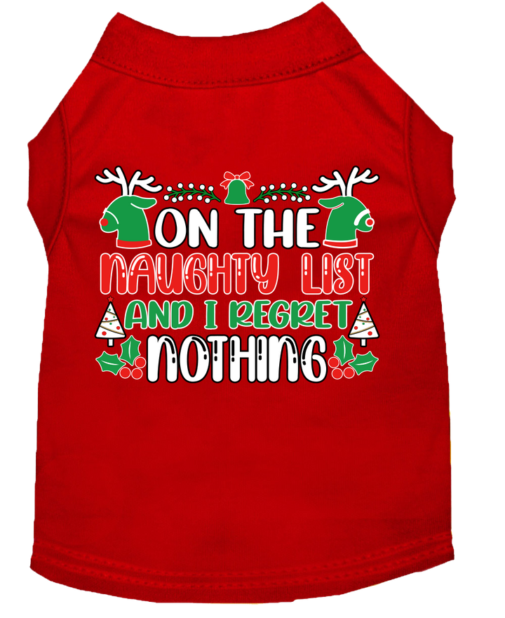 Naughty List Confessions: Dog Tee for a Guilty Christmas