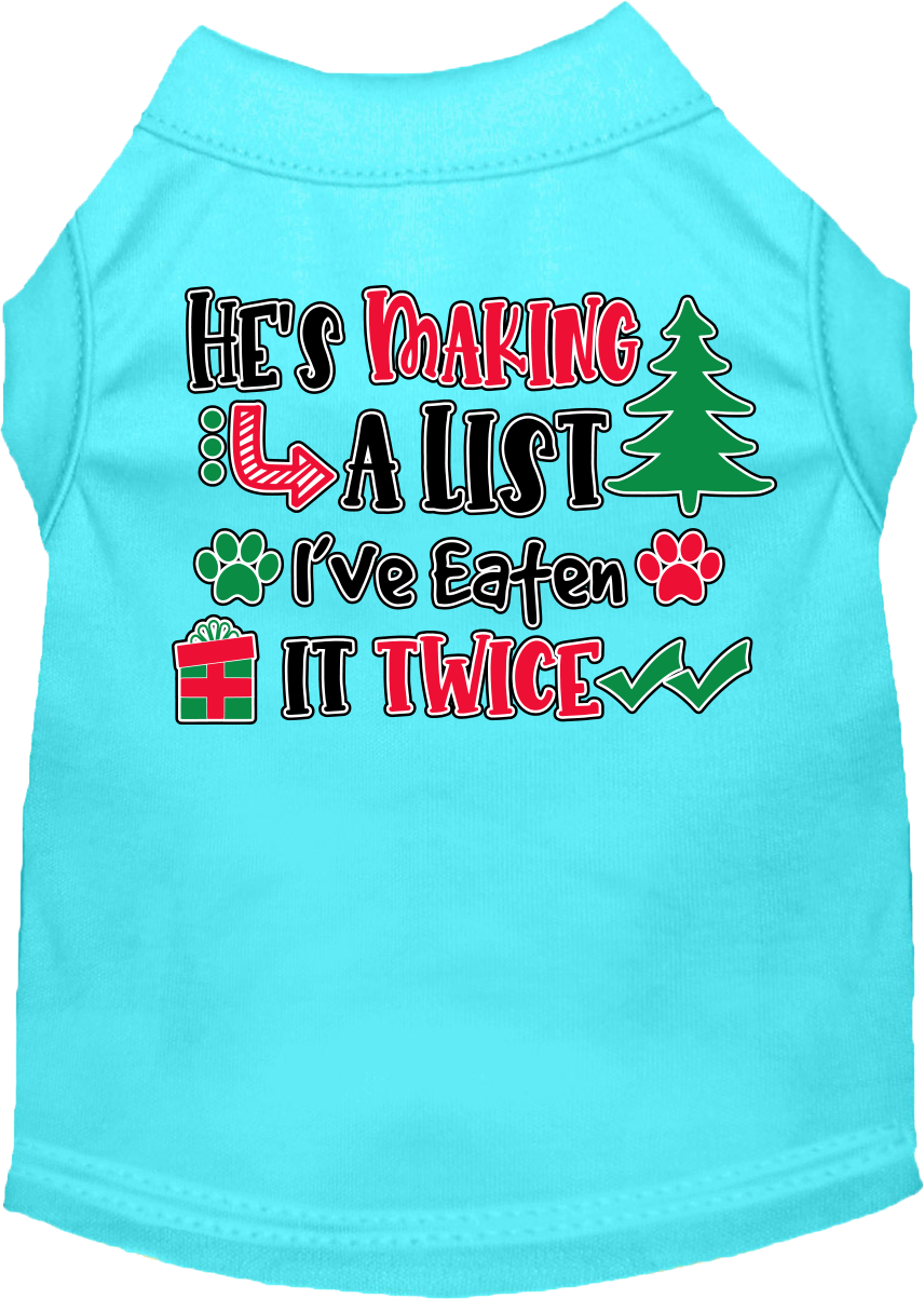 Funny Dog Tee: 'He's Making a List, I Ate It Twice' - Cute Gift for Dog Lovers! - My Best Friend Furever