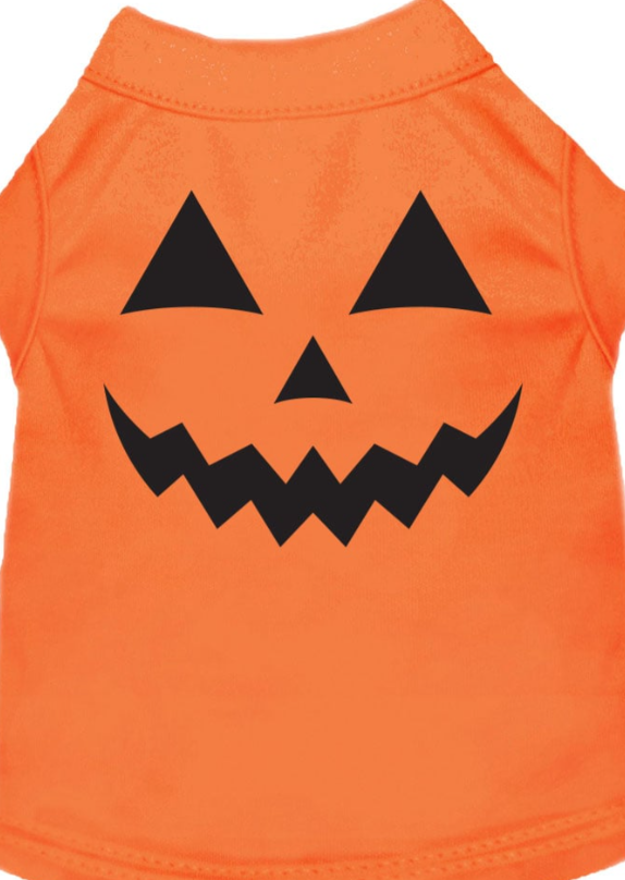 Pumpkin Face Him Costume Dog Shirt - Spooky & Stylish Pet Attire