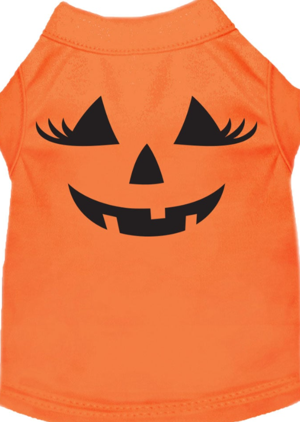 Pumpkin Face with Lases Costume Dog Shirt - Spooky & Stylish Pet Attire