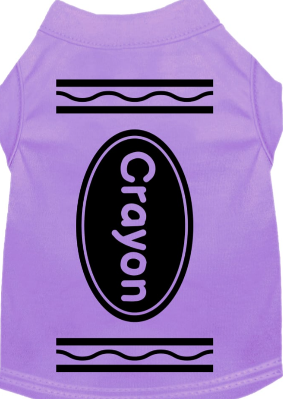 Colorful Crayon Halloween Dog Shirt - Creative Canine Costume