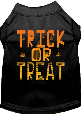 Trick or Treat  Dog Shirt - Spooky and Sweet Canine Attire