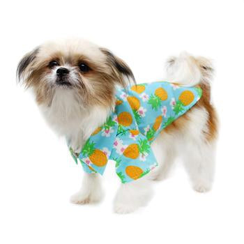 Pineapple Luau Hawaiian Dog Shirt