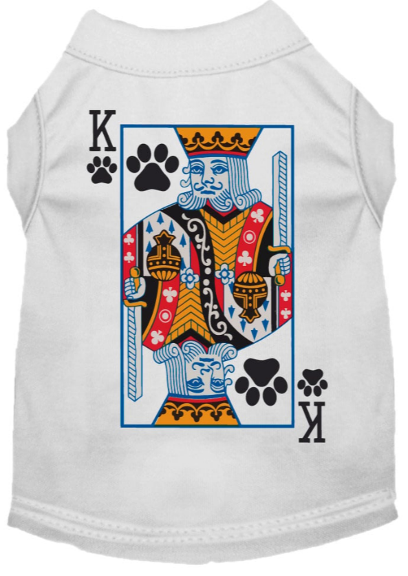 King of Paws and Queen of Hearts Dog Shirt Set - Royal Canine Duo