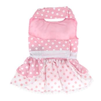 Pink & White Polka Dot Harness Dress