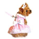 Pink & White Polka Dot Harness Dress