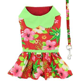 Hawaiian Red Hibiscus Dress