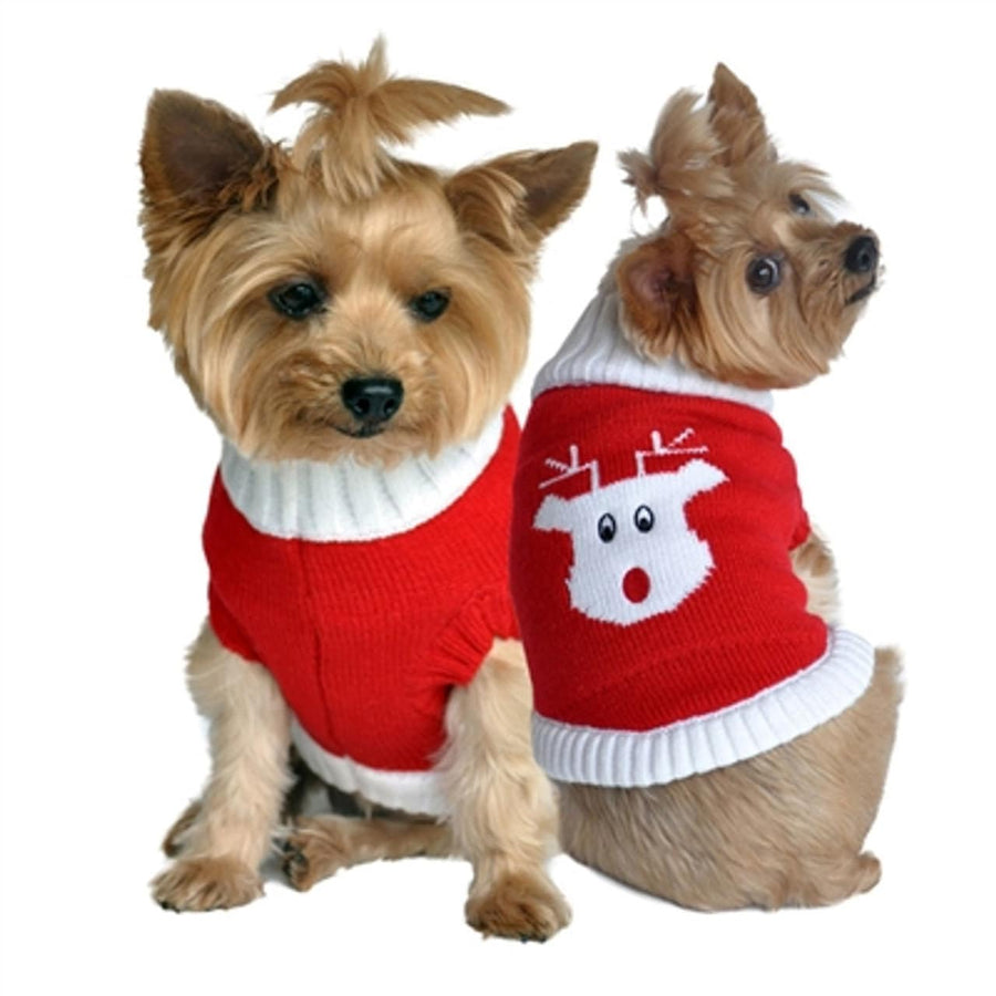 Festive Combed Cotton Holiday Dog Sweaters - My Best Friend Furever